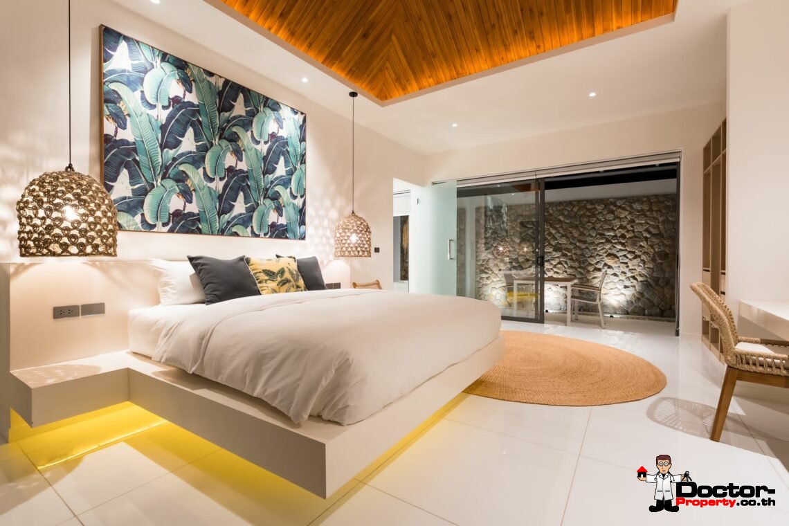 New Luxury Balinese Style Modern 3 Bedroom Pool Villa – Mea Nam, Koh Samui – For Sale